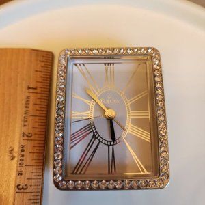 BULOVA CRYSTAL TRAVEL ALARM CLOCK